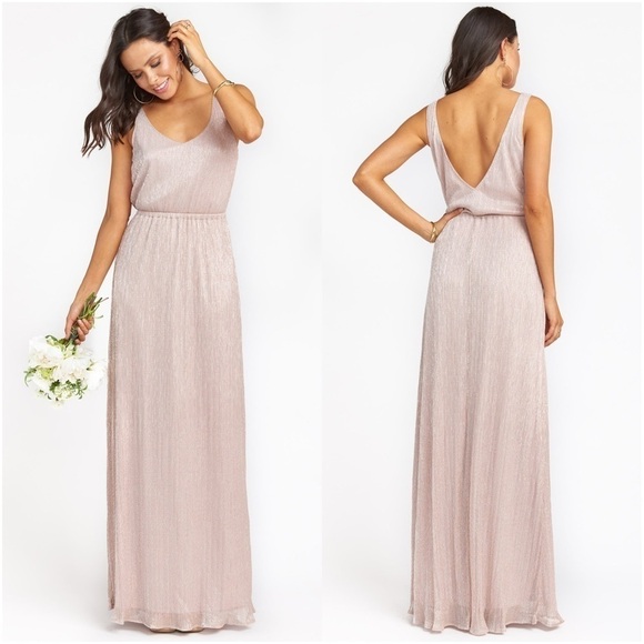 SHOW ME YOUR MUMU Kendall Maxi Dress In Magic Mauve Glimmer - Picture 1 of 6